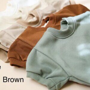 Brown Aziel and Luca Short Sleeve Bubble Romper